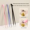 Nail Art Dual-Ended Tweezers with Silicone Pressing Stick for Rhinestones and Decals