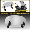 Universal Motorcycle Wind Windshield Screen Deflector Extension Spoiler Clip On
