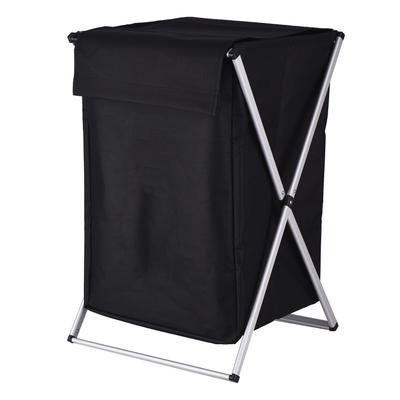 Wäschekorb Wäschetruhe Organizer Sortierer Aufbewahrung Faltbar mit Deckel Griff Aluminiumrahmen für Badezimmer Schlafzimmer