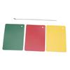 Referee Penalty Cards, Green, Yellow, PP Material, Portable, Flexible, Versatile, for Entertainment,