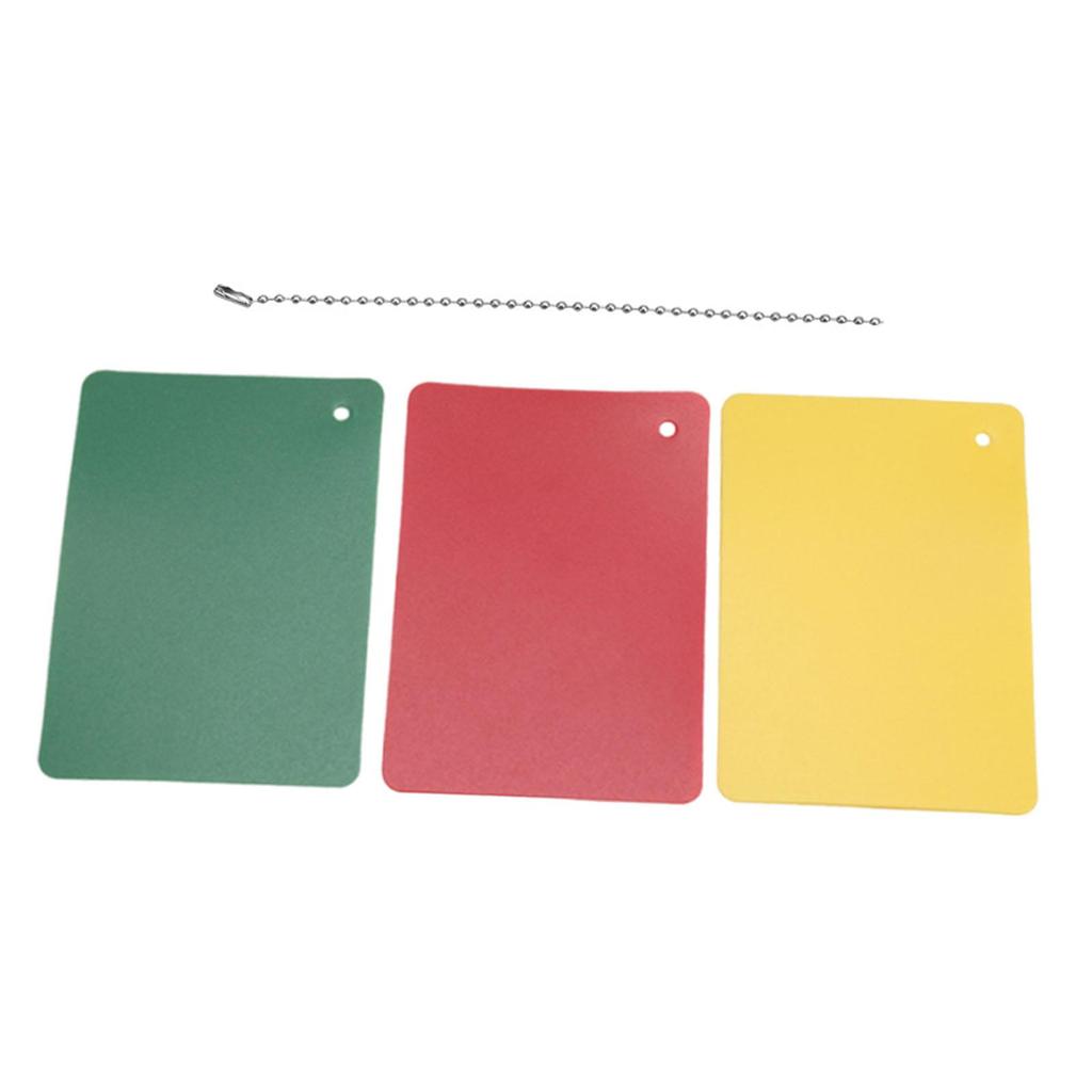 Referee Penalty Cards, Green, Yellow, PP Material, Portable, Flexible, Versatile, for Entertainment,