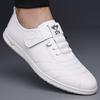 2026 Spring Autumn New Designer Shoes for Men Fashion Business Leather Casual Shoes Male Solid Color Lace Free Driving Shoe Man