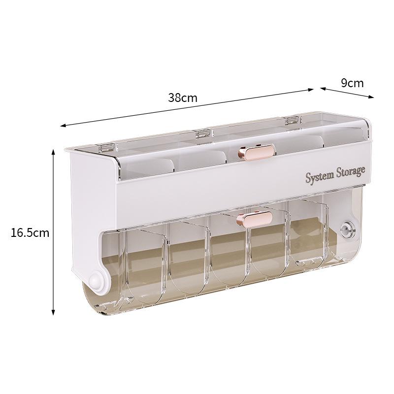 Luxury Underwear Storage Box with Lid: Dustproof, Moisture-Proof, Large Capacity, No-Drill Installation