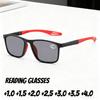 Neutral Fashion Ultra-light Sun Presbyopia Glasses HD Anti-blue Light Reading Glasses New Fashion Farsighted Glasses To +3.5+4.0