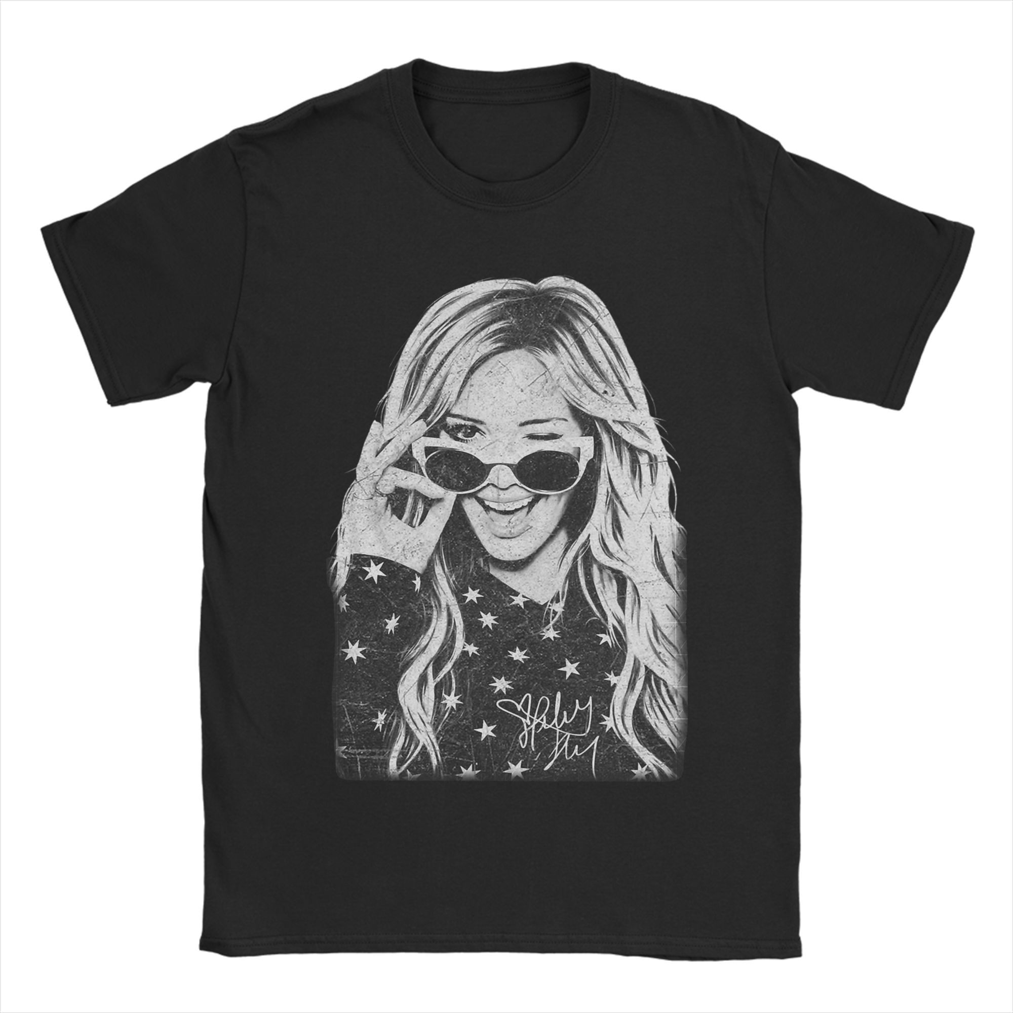 

Hilary Duff The Lucky Me Tour 2026 Tee Shirt for Unisex Women Graphic Print T Shirts 100 Cotton Clothes 4XL