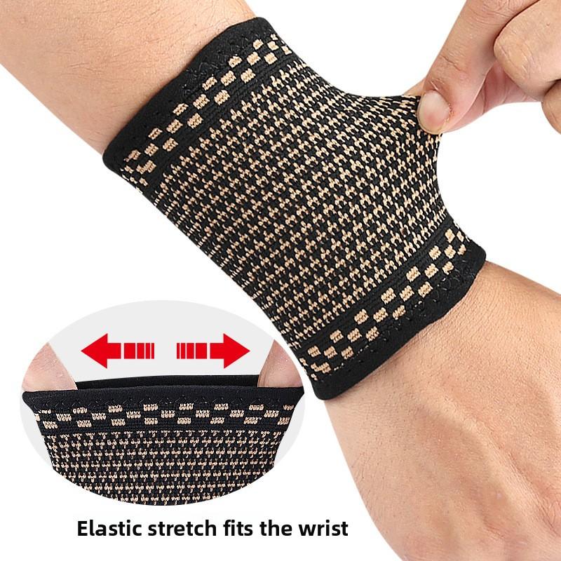 Kupferfaser Sport Handgelenkschutz Gewichtheben Laufen Reiten Handgelenk Passform Fixiert Druckelastische Stütze Bandage