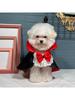 Dogs Halloween Vampire Cape Prince Puppy Pet Cosplay Clothes for Small Medium Dogs Christmas Dress Up Festival Outfits