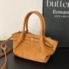Minimalist Womens Solid Color Pleated Design Shoulder Bag For Casual Outings