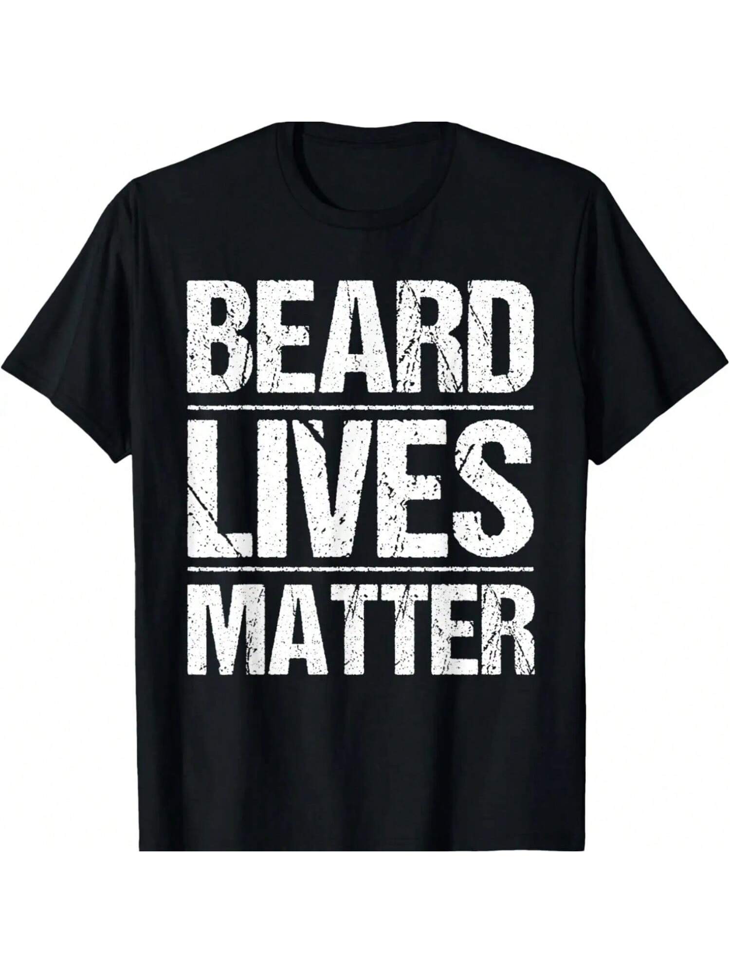 Funny Beard Lives Matter Gift Bearded Husband Dad Goatee T-Shirt S разноцветный