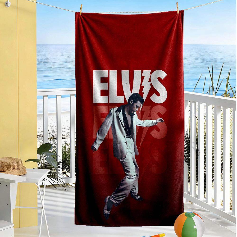 Elvis Presley Beach Towel Soft Durable Quick-Dry Comfortable Lightweight Suitable for Swimming, Gym, Camping, Yoga Vacation