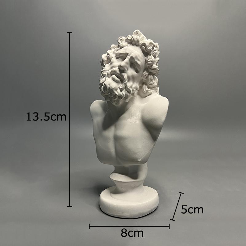 Greek Mythology Laocoon Plaster Statue Desk Decoration Ornaments Characters Sculpture Sketching Practice Coloring Teaching Tool