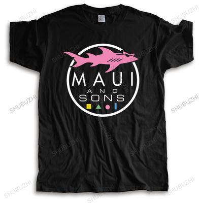 Men Brand Tshirt Black New Oneck Fahsion Loose Cool Tshirt MAUI AND SONS Bigger Size Homme High Quality Casual Teeshirt