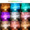 Northern Lights Ocean Wave Projector Light 16 Colors Gradual Rotating Flame Water Lamp Wave LED Night Light with Remote Control