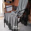 HOMLLY Chekii Gestrickte Weiche Gewebte Decke Überwurf mit Quasten für Sofa Stuhl Bett