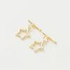 4 Sets 14K18K Gold Color Plated Brass O Toggle Clasps Connector For Diy Bracelet Necklace Jewelry Making Findings Accessories