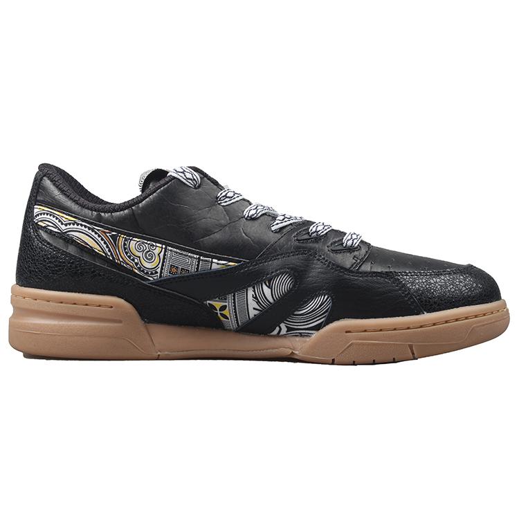 Li Ning 937 Deluxe Low Synthetic Leather Lightweight And Breathable Low top Skateboard Shoes Men's Black Brown AZGS045-3