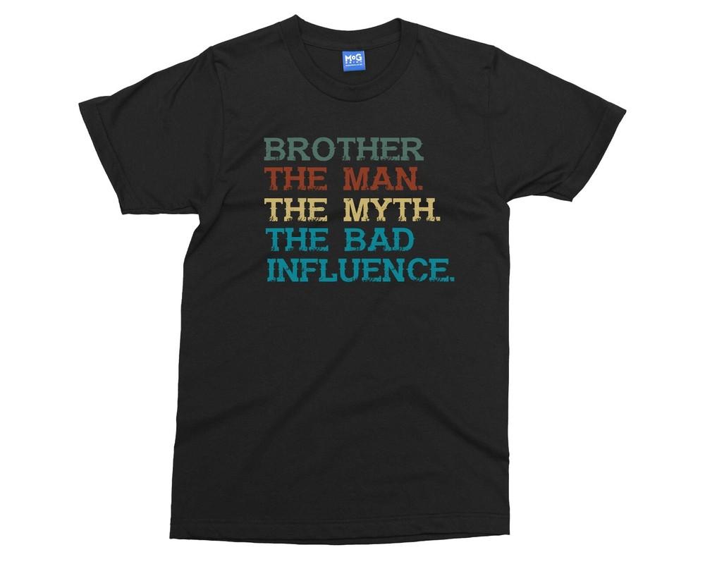 Brother Funny TShirt The Unisex Myth Legend Big Bro Gift Top Sibling Brothers Tee