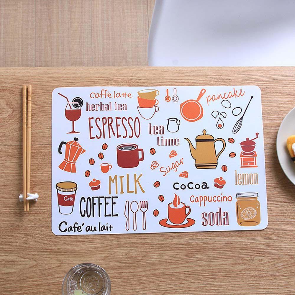 Cartoon 40*28cm Table Decoration Dinner Bowl Kitchen Tableware Table Mat Placemat Disc Pad
