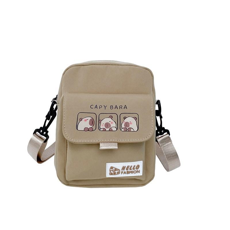 Crossbody Bag Student Small Square Bag Cute College Style Girl Versatile Mobile Phone Shoulder Bag Casual Small Satchel