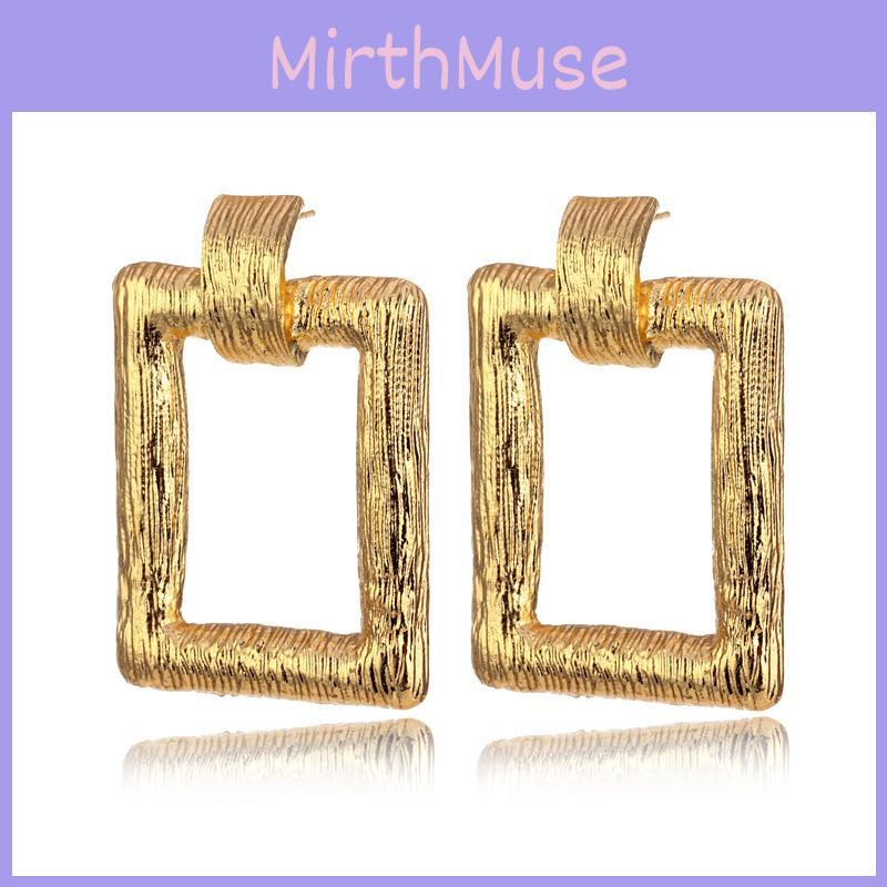 Shape Bold Geometric Alloy Earrings For Women Ideal For Business Gifts