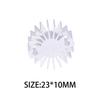 23mmx10mm LED Of Enkele Chip Koellichaam Radiator Aluminium 1W Koellichaam Radiator Voor Huishoudelijke Lamp Radiator Vervangbaar