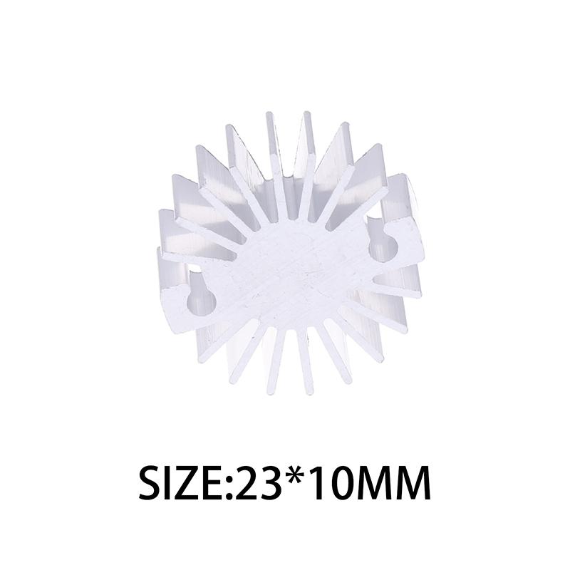 

Aluminum LED/Single Chip Heatsink Radiator 23x10mm 1W Replaceable Household Lamp Radiator Heat Sink Radiator