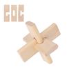 Jigsaw Lock Unlocking Toy Patience Training Intelligent Brain Teaser Wooden Puzzle Lock Toy