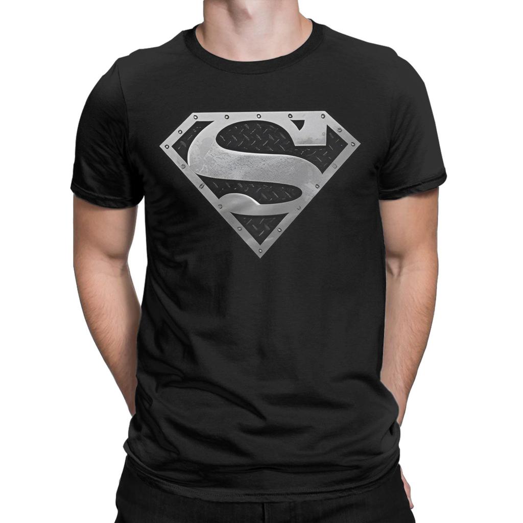Men Women Comics Supermans T Shirts 100% Cotton Tops Casual Short Sleeve Round Collar Tees Gif