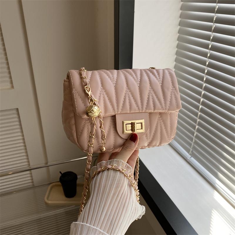 Francouzská Niche Móda Ležérní Výšivka Řetízek Jedno Rameno Crossbody Kabelka Populární Jarní Nová Podpažní Kabelka
