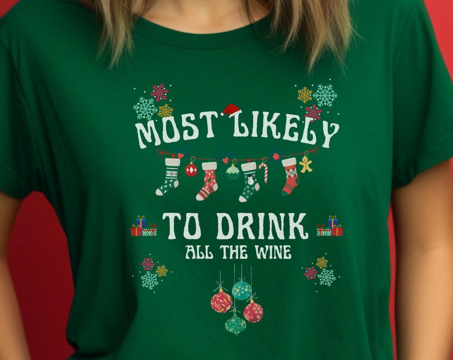 Most Likely To Christmas Shirts | Custom Matching Family Christmas Tshirts | Matching Family Pajamas | Funny Christmas Shirt | Personalized S