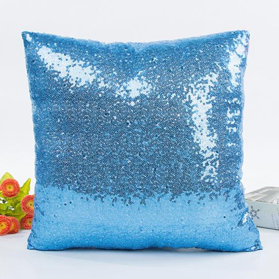 Cushion Cover Glitter Sequins Cushion Throw Pillow Case Home Car Waist Decor