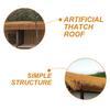 Plastic Synthetic Grass Artificial Thatch Roof Roll for Bar, Outdoor Farmhouse, Roofing, Beach Hut, Home Decor Building Material