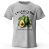 100% Cotton Fresh Avocado Tee - Minimalist Fruit Design Soft Comfortable Basic Top for Casual Everyday Wear