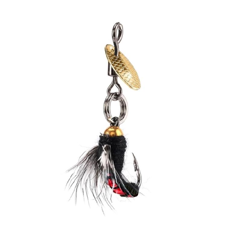 5pcs Mosche Insetti Lure da Pesca a Mosca Esca Paillettes Amo da Pesca Esca Esca