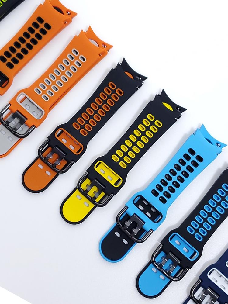 Sport Band For Samsung Galaxy Watch 7/6/5 Pro/4 classic/FE 44mm 40mm 45mm No Gaps Silicone Bracelet correa Galaxy Watch 7 strap