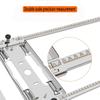 Adjustable Circular Saw Guide Rail for Woodworking and Edge Locator of Electric Cutting Machine with Clamping Mechanism