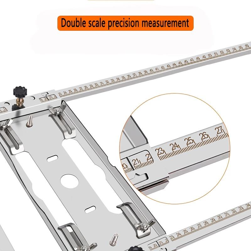 Adjustable Circular Saw Guide Rail for Woodworking and Edge Locator of Electric Cutting Machine with Clamping Mechanism