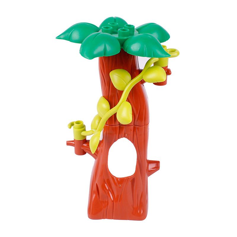 Plants Series Big Building Blocks Flower Brick Grass Pot Tree Adornment Farms Accessories Compatible Scenes Assemble Toy For Kid