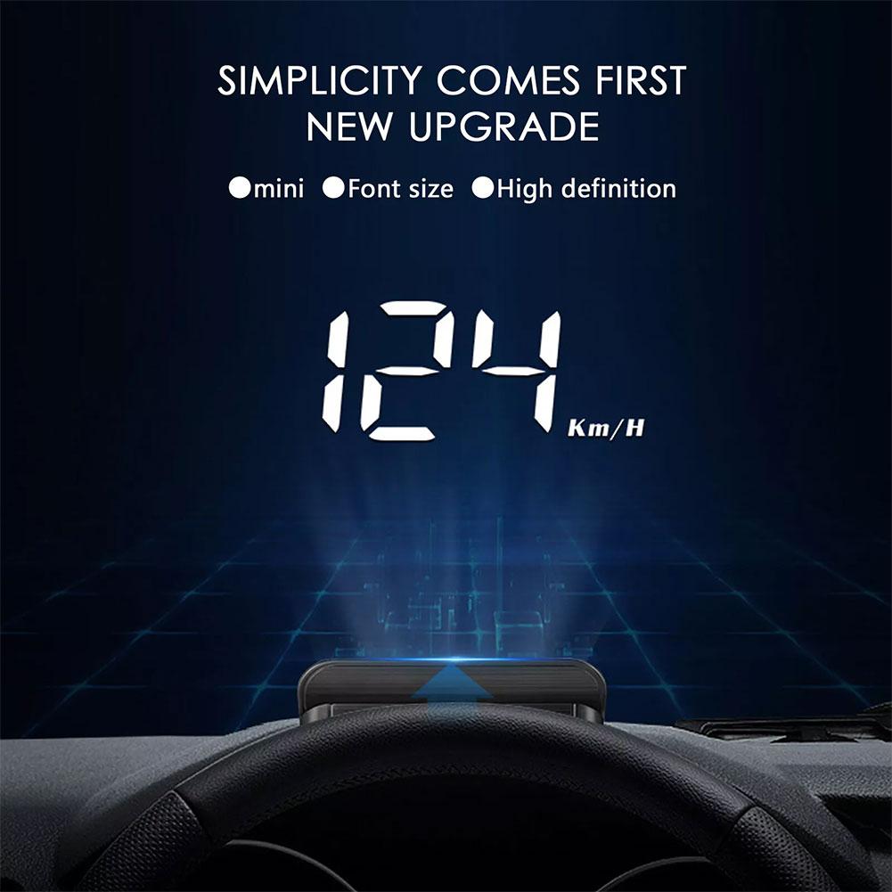 Afișaj Head-up HUD pentru parbriz, proiector vitezometru digital, indicator pe accesorii computerizate, placă electronică auto C1F8