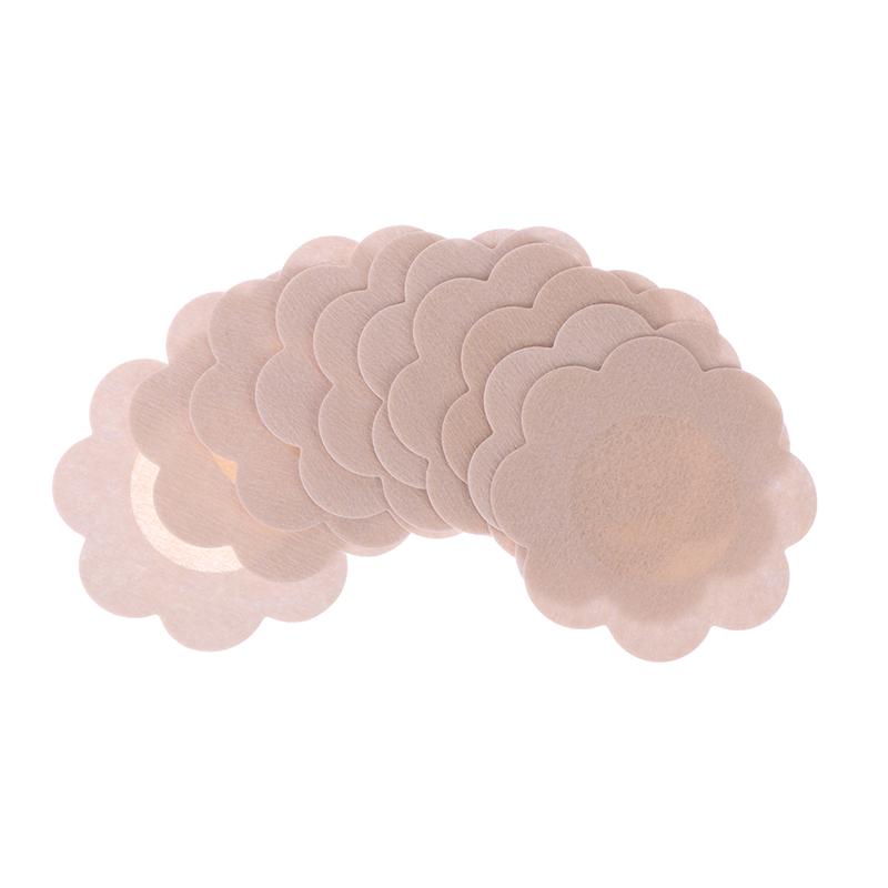 10Pcs Women'S Invisible Breast Lift Tape Overlays On Bra Nipple Stickers Cover