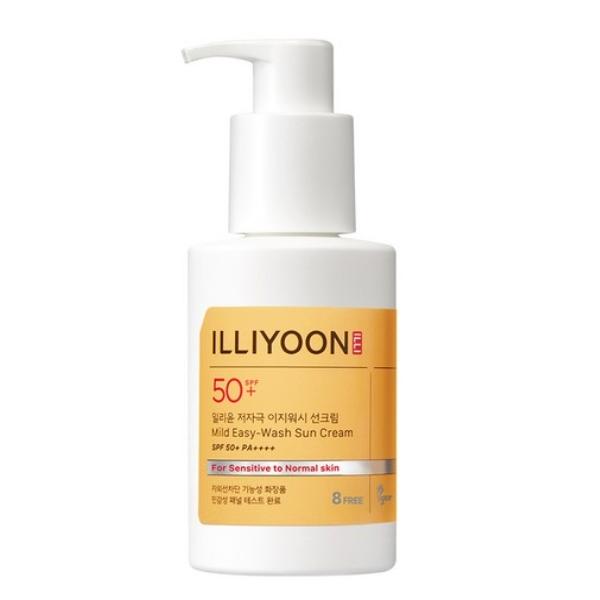 ILLIYOON Large Size Mild Easy Wash Sun Cream SPF50+ Family Daily Sunscreen 150ml