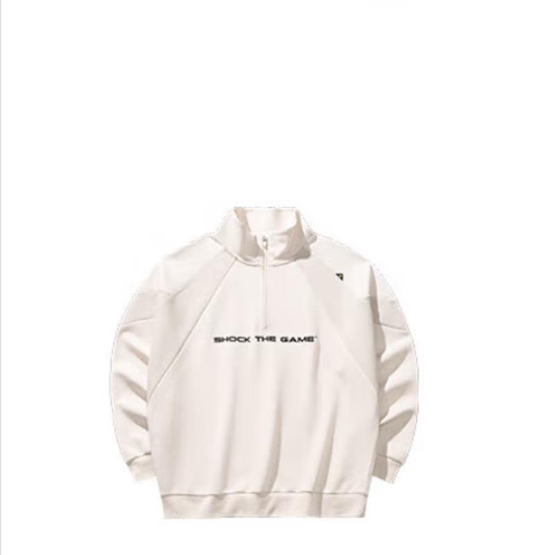 ANTA Men s Stand-Collar Loose-Fit Pullover Sweatshirt XL