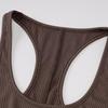 European and American Style Sleeveless Backless Waist Collection Solid Color High Waisted Fitness Exercise Yoga Jumpsuit Top