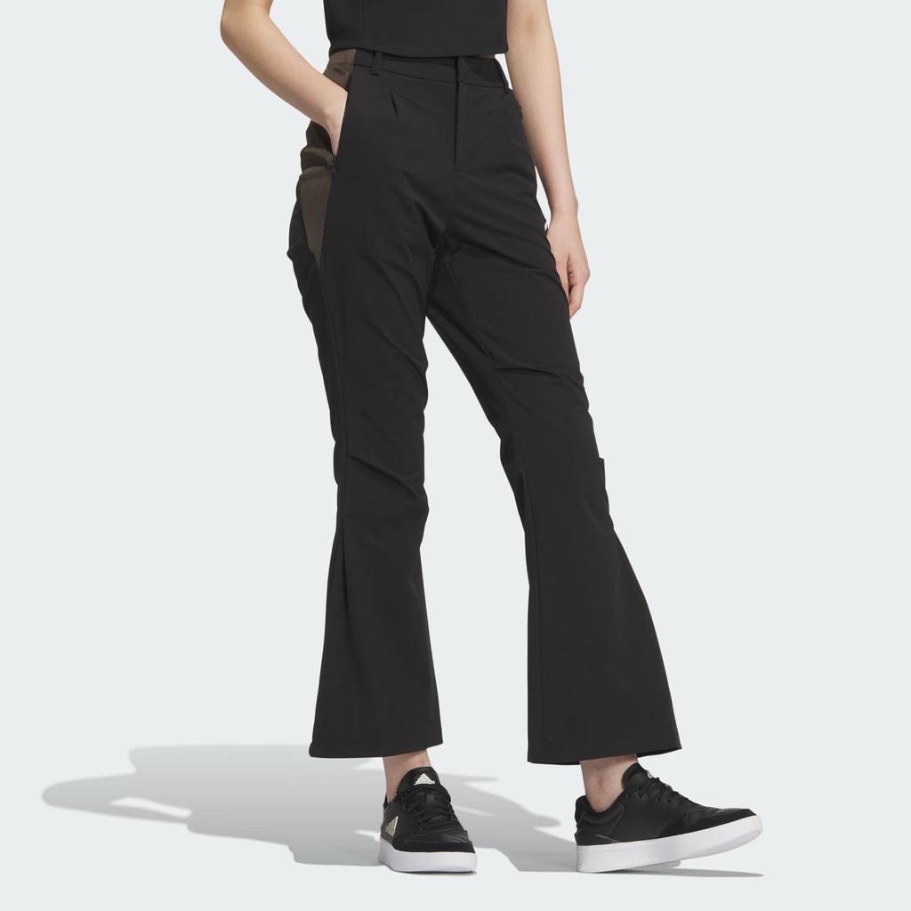 Adidas FW24 Future Style Pre Series Woven Comfortable Slim Fit Mid Rise Flared Casual Pants Women Pants Black JN4348