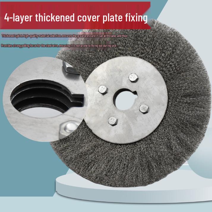 Stainless Steel Wire Brush Wheel for Sanding, Rust Removal, Deburring, Polishing, Grinding