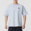 Adidas Originals City Skate Ss25 Fashion Round Neck Pullover Breathable Short Sleeve T-Shirt Men Tops Light-Blue JN1675