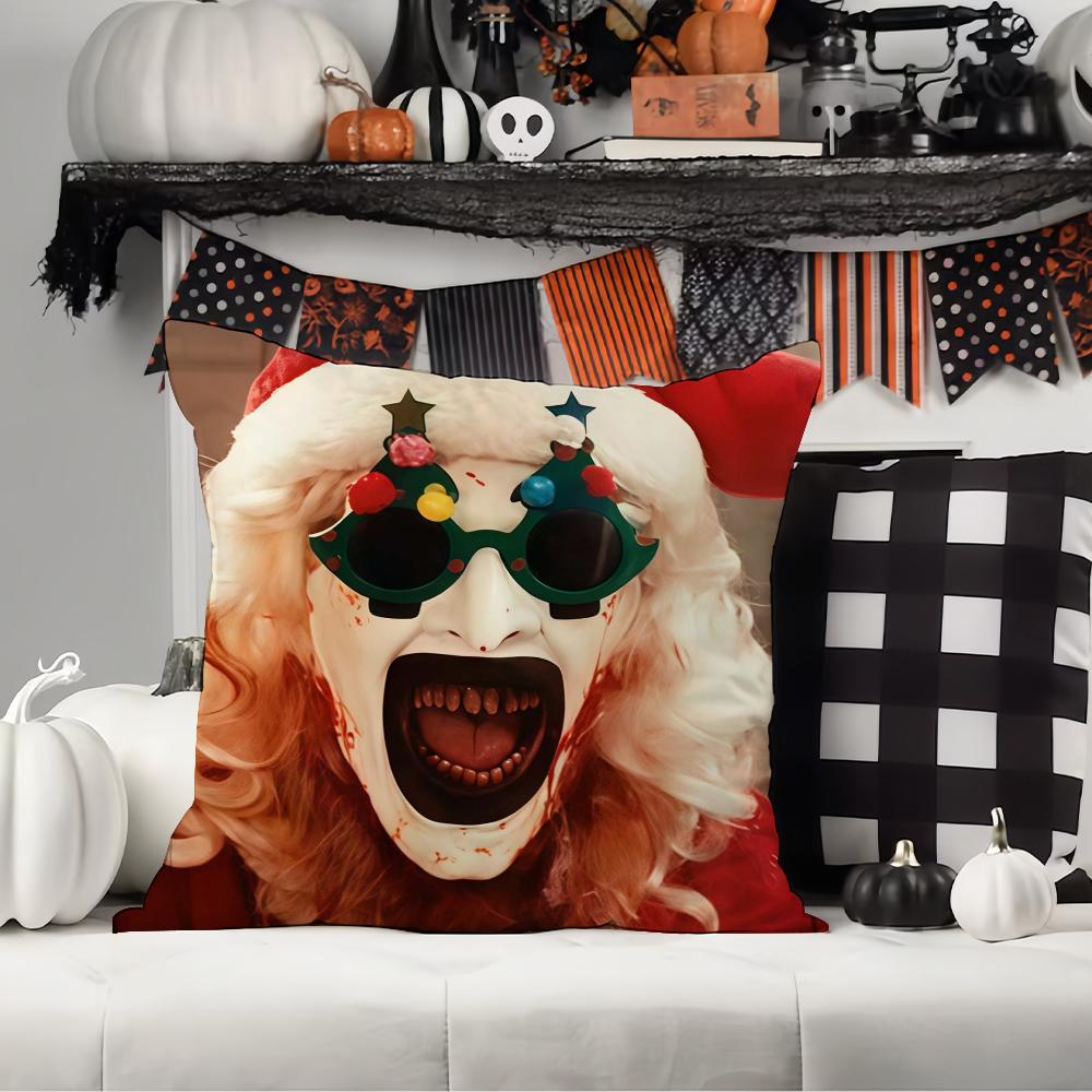 Horror movie T-Terri F-Fier 3 Pillow Case Office Cushions Suitable For Sofa Car Bedroom Decorative Cushion Cover