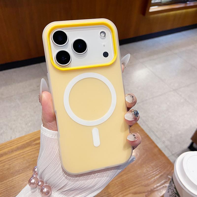 Luxury 2 in1 Candy Magnetic Wireless Charging Case for IPhone 17 Air 12 13 14 15 16 Pro Max TPU+PC Shockproof Bumper Cover