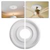 Weiße PU-Deckenrosette mit geteiltem Design für einfache Montage, 315 mm