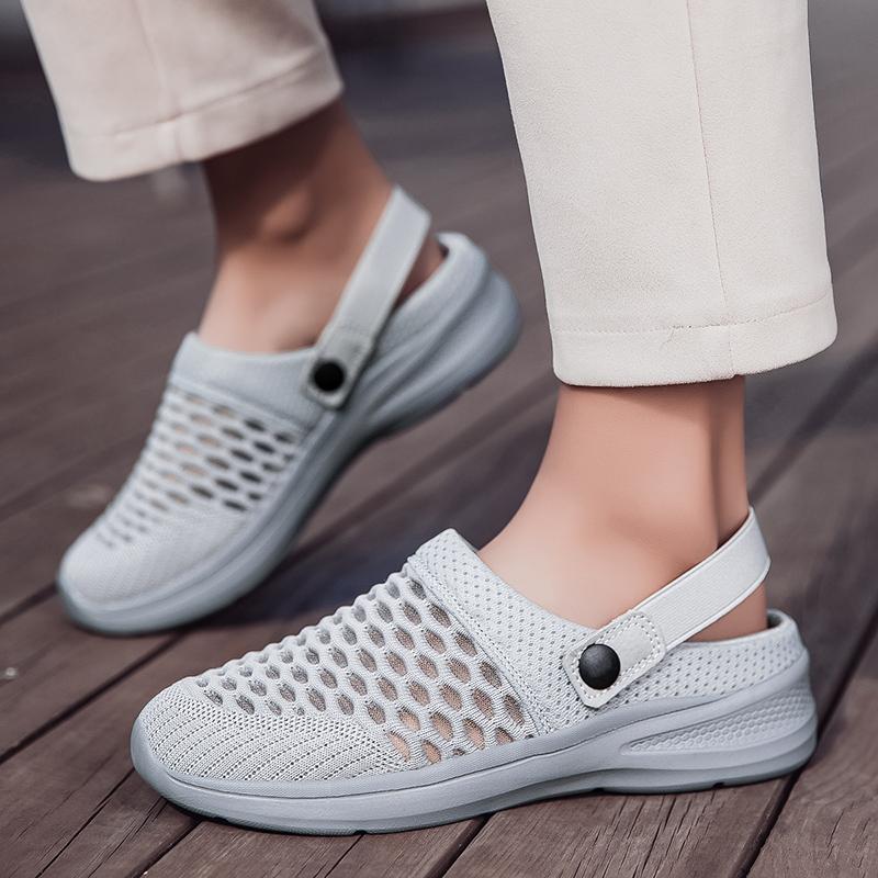 Summer Women Slippers Casual Plus Size Black Grey Closed Toe Elevator Sandals Shoes for Girls